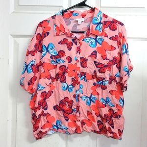 LLR Amy Button Down Butterflies 🦋